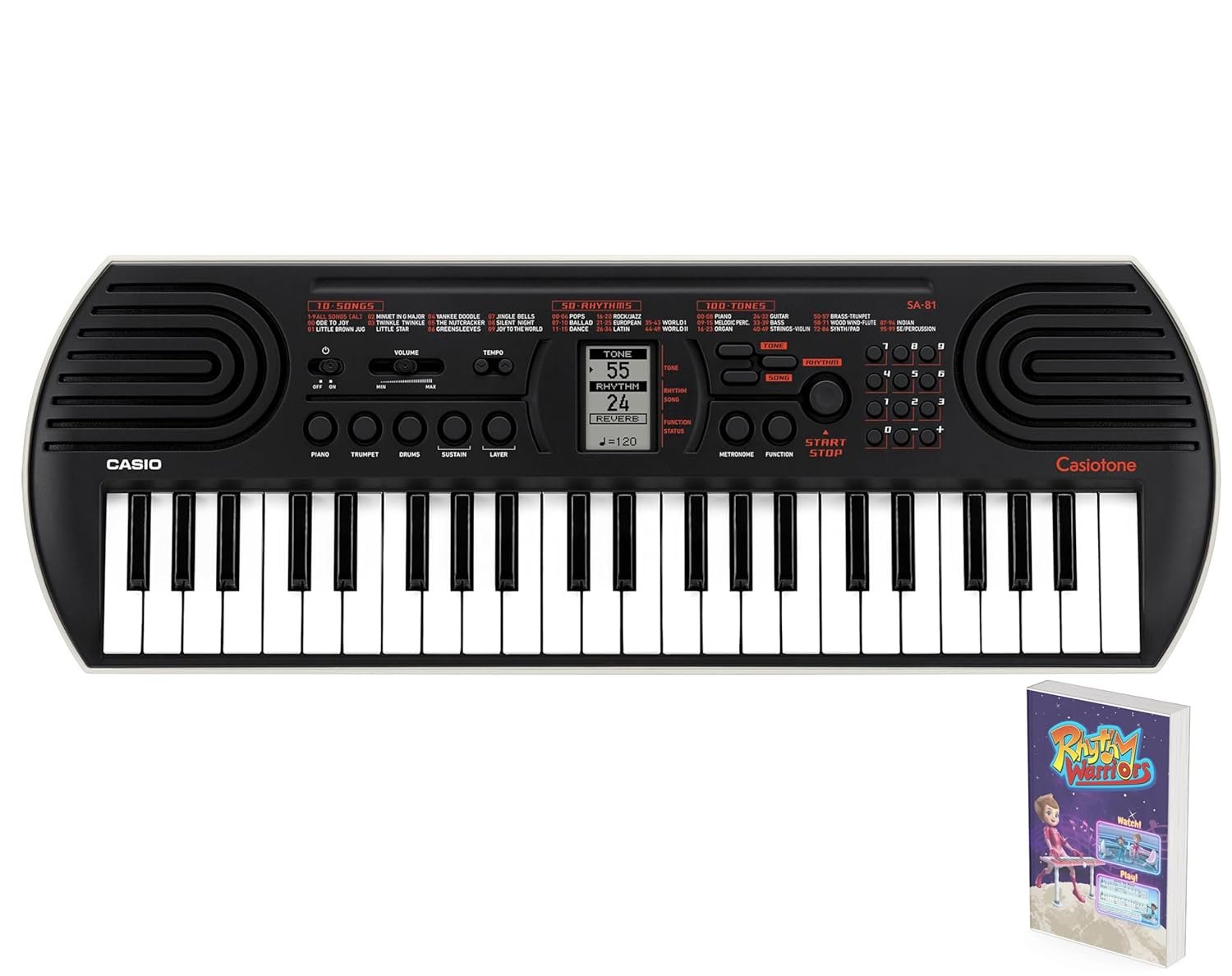 Casio CT-S100 Casiotone – 61-Key Portable Keyboard, Black