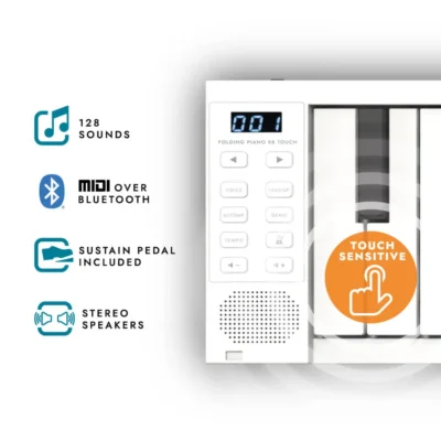 Blackstar Carry-On Folding Piano 88 Touch White