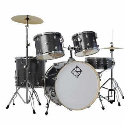 Dixon Spark 5-Pc Drum Set – Cyclone Silver