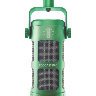 Sontronics Podcast Pro - Dynamic Podcast Streaming Broadcast Gaming Microphone - Green