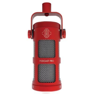 Sontronics Podcast Pro - Dynamic Podcast Streaming Broadcast Gaming Microphone - Red (1)