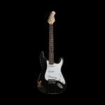 NEWEN NEW-RLC-ST Relic Stratocaster Style Electric Guitar - Black