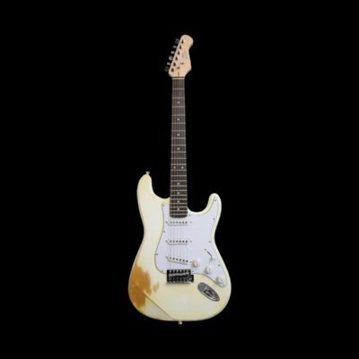 NEWEN NEW-RLC-ST Relic Stratocaster Style Electric Guitar - White