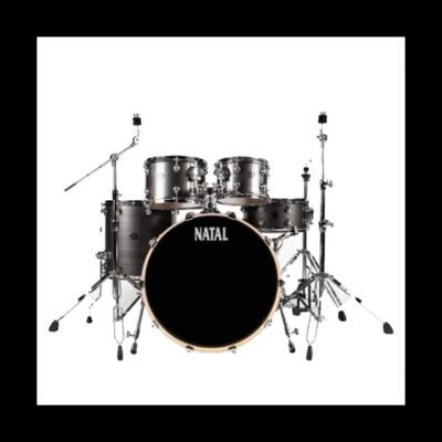 Natal Arcadia Birch Series KARB-F20 GST, 5-Piece Acoustic Drum Kit With Hardware - Grey Strata