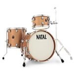 Natal Cafe Racer Series KTW-TJ-CPS Traditional Jazz 3 Piece Shell Pack Acoustic Drum Kit Without Hardware & Cymbals, Champagne Sparkle (1)
