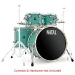 Natal Cafe Racer Series UF22 4 Piece Shell Pack Acoustic Drum Kit - Sea Foam Green (3)