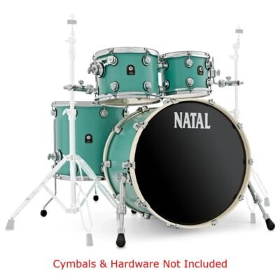 Natal Cafe Racer Series UF22 4 Piece Shell Pack Acoustic Drum Kit - Sea Foam Green (3)