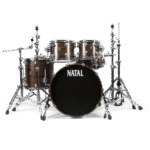 Natal Cafe Racer Series UF22 4 Piece Shell Pack Acoustic Drum Kit - veneer (3)