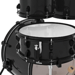 Natal K-EVB-UF22 Evolution 5-Piece Shell Pack Acoustic Drum Kit with Hardware & Cymbals - Black (1)