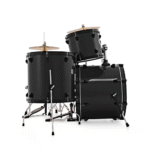 Natal K-EVB-UF22 Evolution 5-Piece Shell Pack Acoustic Drum Kit with Hardware & Cymbals - Black (1 (6)