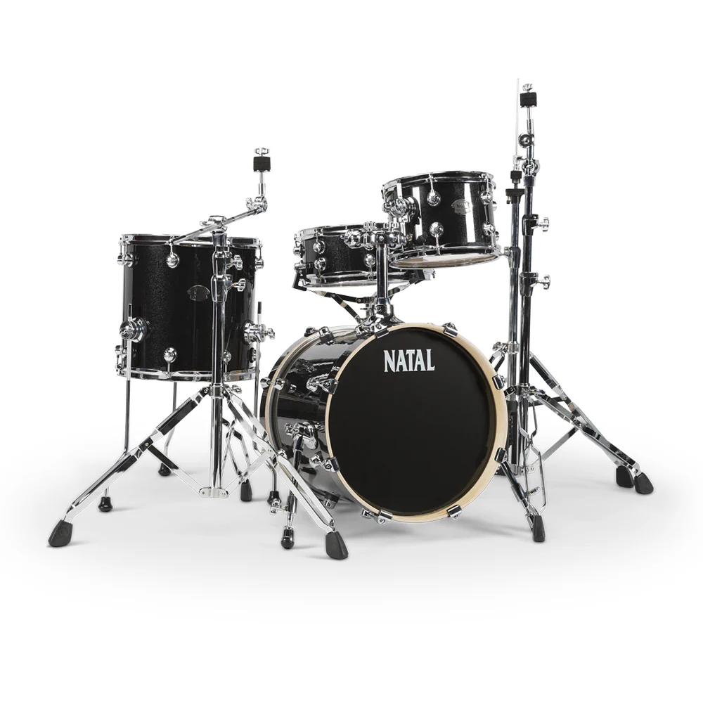 Natal KARB-TJ-BLS Arcadia Birch Series Traditional Jazz TJ 4 Piece Shell Pack Acoustic Drum Kit Without Hardware & Cymbals - Black Sparkl (3) Natal KARB-TJ-BLS Arcadia Birch Series Traditional Jazz TJ 4 Piece Shell Pack Acoustic Drum Kit Without Hardware & Cymbals - Black Sparkl (3)