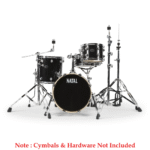 Natal KARB-TJ-BLS Arcadia Birch Series Traditional Jazz TJ 4 Piece Shell Pack Acoustic Drum Kit Without Hardware & Cymbals - Black Sparkle (1)