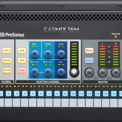 PreSonus EarMix 16M 16x2 AVB Personal Monitor Mixer (3)