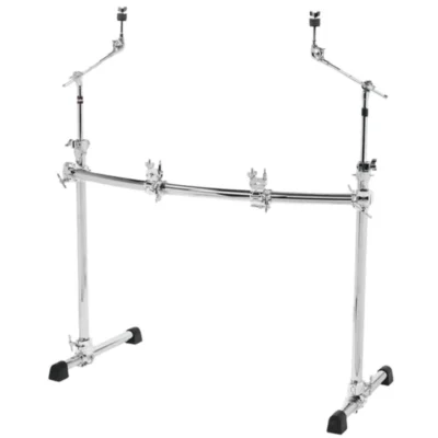 Gibraltar GCS302C Chrome Series Curved Rack with 2 Cymbal Boom Arms (3)
