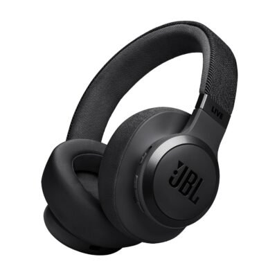 JBL Live 770NC Wireless ANC Headphones, 65H Battery (Black)