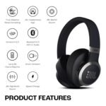 JBL Live 770NC Wireless ANC Headphones, 65H Battery (Black)2