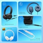 JBL Tune 520C On-Ear Type-C Wired Headphones with Mic (Blue)1