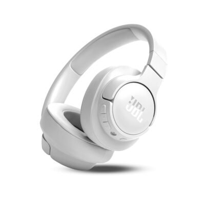 JBL Tune 770NC Wireless ANC Headphones, 70H Battery (White)