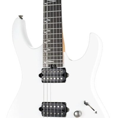 MOOER MMT100 Electric Guitar, American Alder Body, Roasted Maple Neck, 24 Frets, Pearl White22