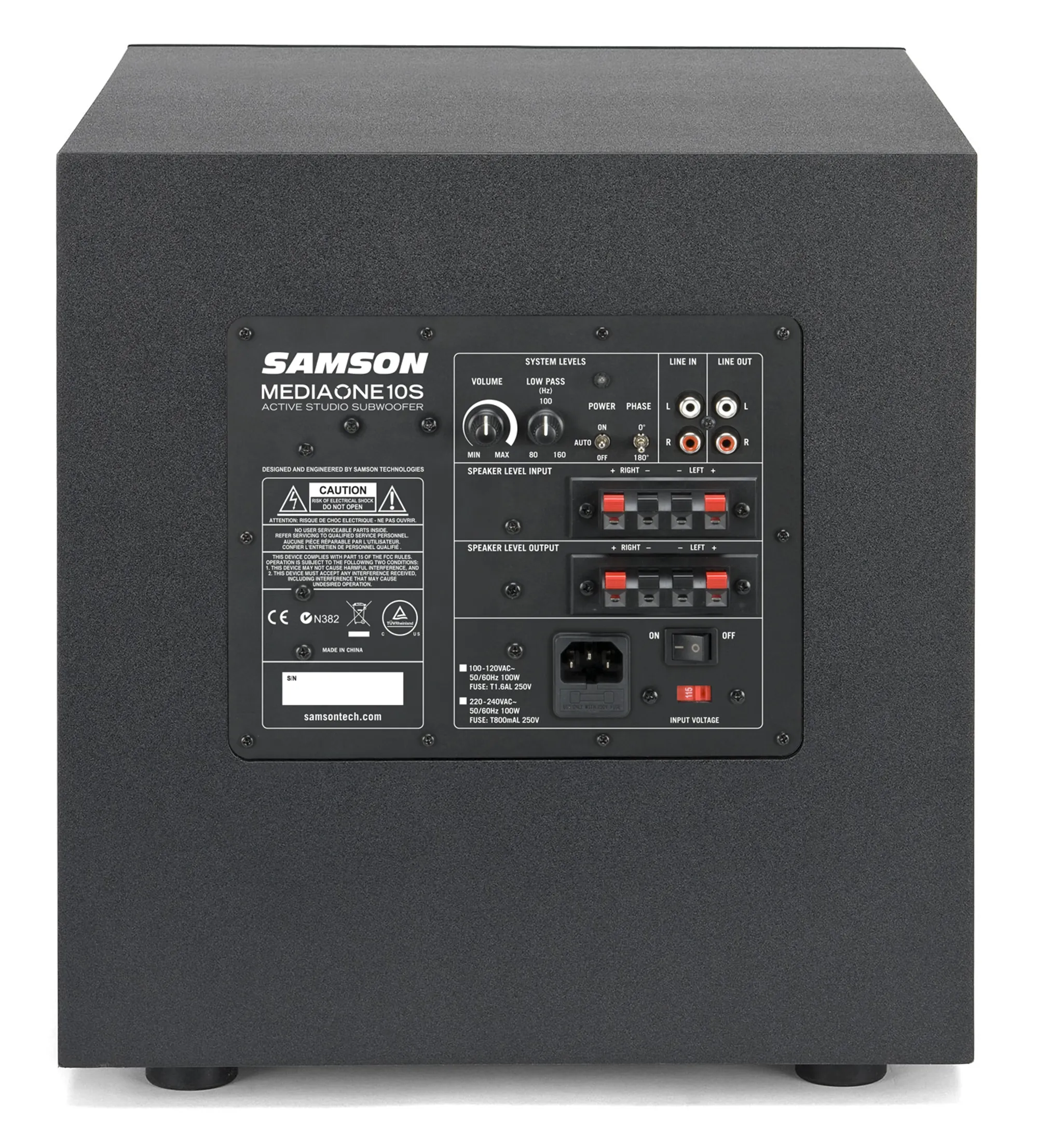 Samson MediaOne 10S 10 Active Studio Subwoofer (1) Samson MediaOne 10S 10 Active Studio Subwoofer (1)