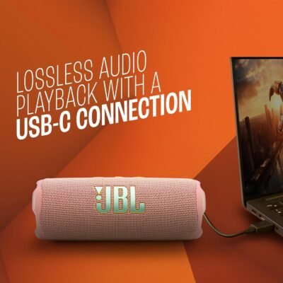 JBL Flip 7 Bluetooth Speaker with Pro Sound & 16H Battery (Pink)34