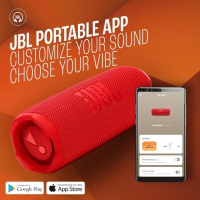 JBL Flip 7 Portable Bluetooth Speaker with 16H Playtime (Red)4