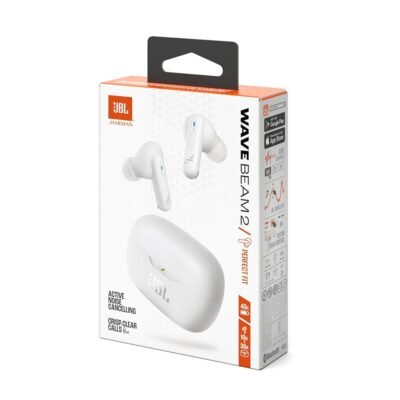 JBL Wave Beam 2 Wireless Earbuds with ANC & 40H Playtime (White)87