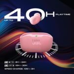 JBL Wave Buds 2 Wireless Earbuds with ANC & 40H Playtime (Pink)2