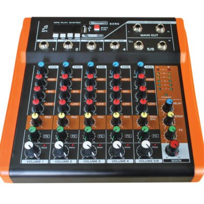 Stranger SXR6 6 Channel Audio Mixer with USB & Recording system