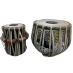 Indian Tabla Set Kit – Iron Bayan, Sheesham Dayan, Hammer & Base Rings