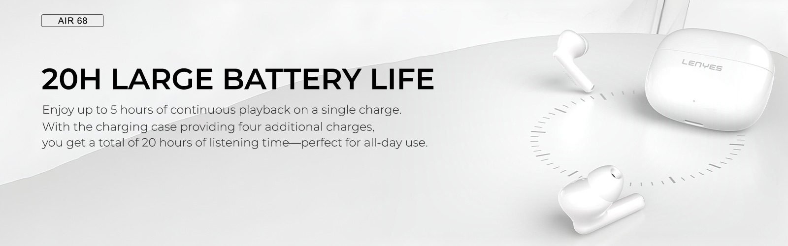 Lenyes AIR68 Wireless Earbuds (1)
