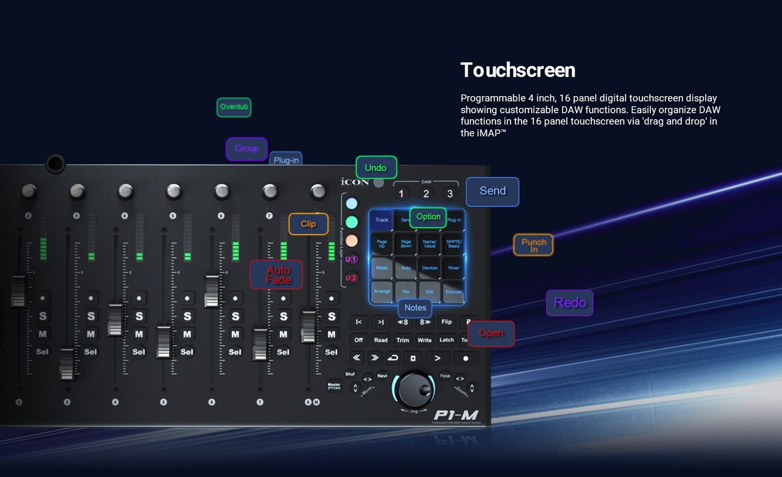 iCON Pro Audio P1-M DAW Control Surface (16)